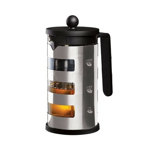 Berlinger Haus Konvice na čaj a kávu french press 600 ml Black Silver Collection