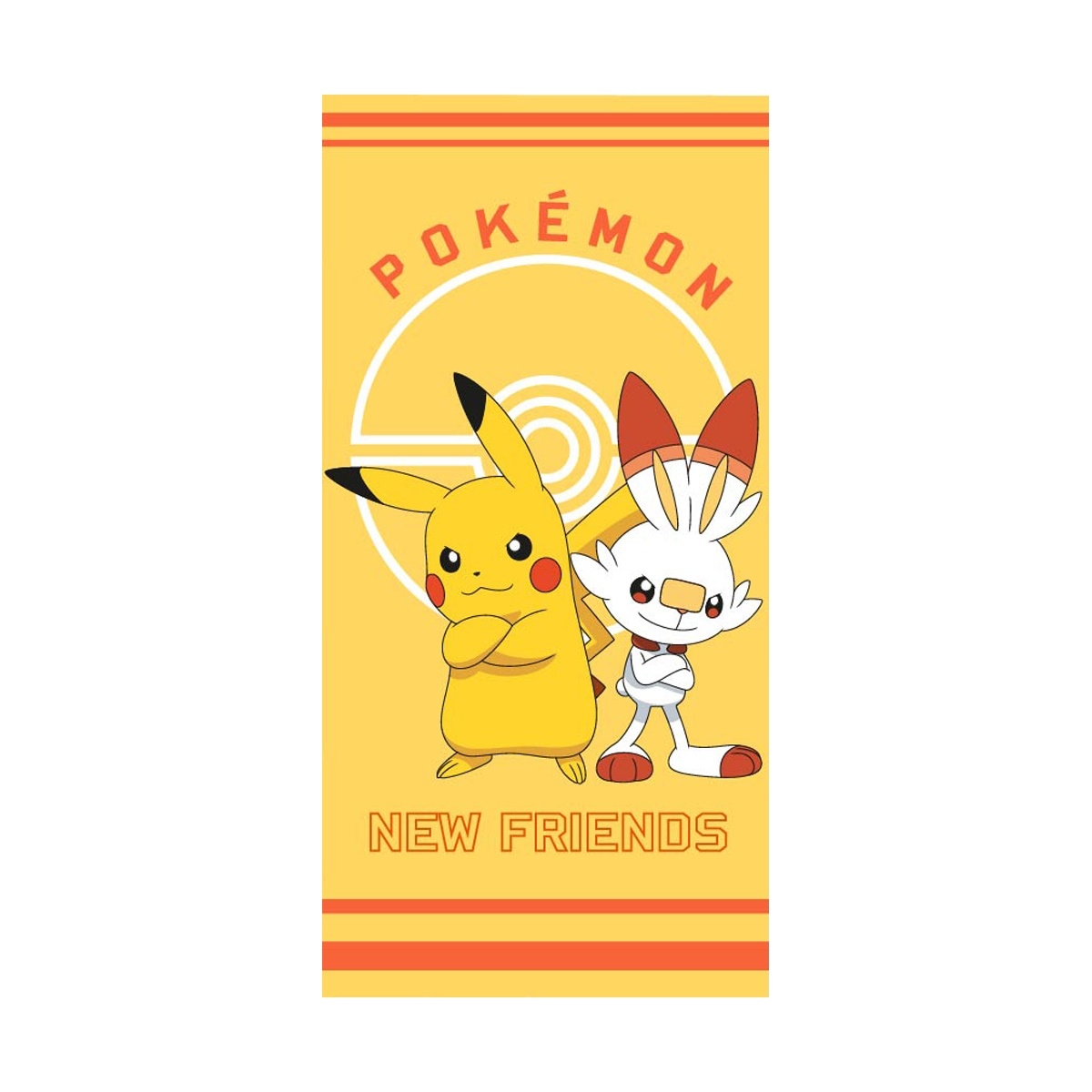 Dětská osuška Pokémon Pikachu a Scorbunny