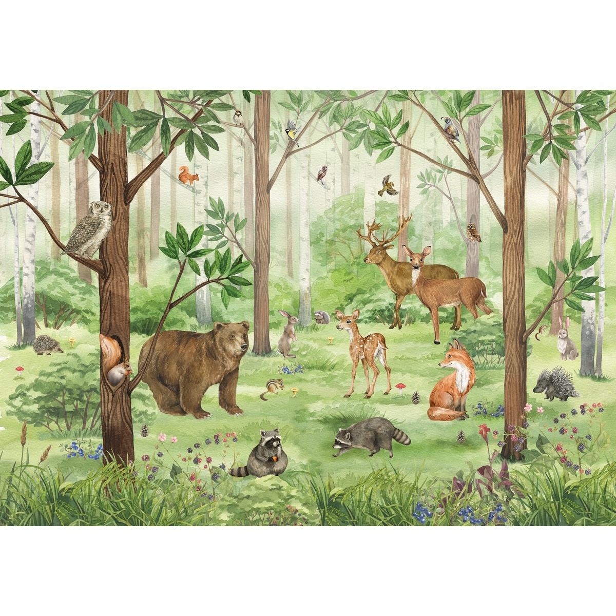 Fototapeta XXL Forest Kids 360 x 254 cm