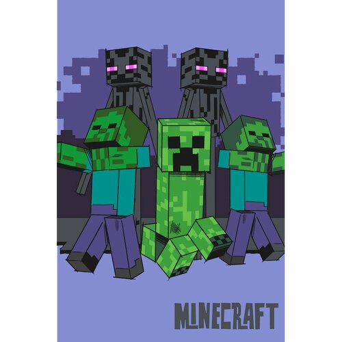 Jerry Fabrics Dětská fleecová deka Minecraft Mobs coming for you