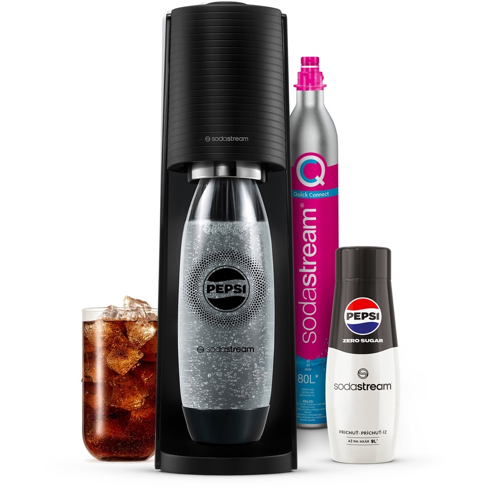 Sodastream Terra Black Pepsi Zero Mpack výrobník perlivé vody