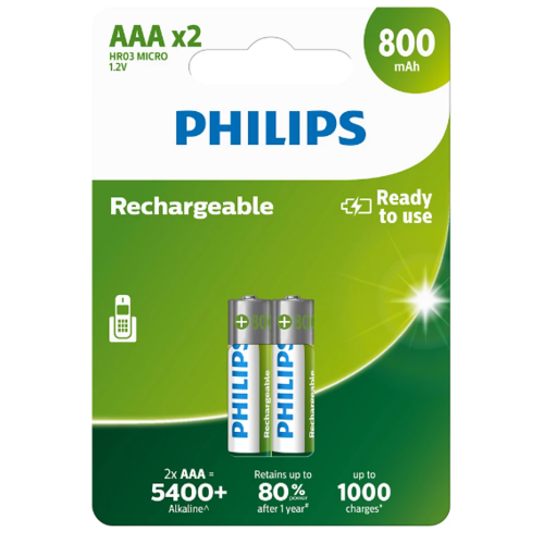 Philips Nabíjecí baterie AAA 1