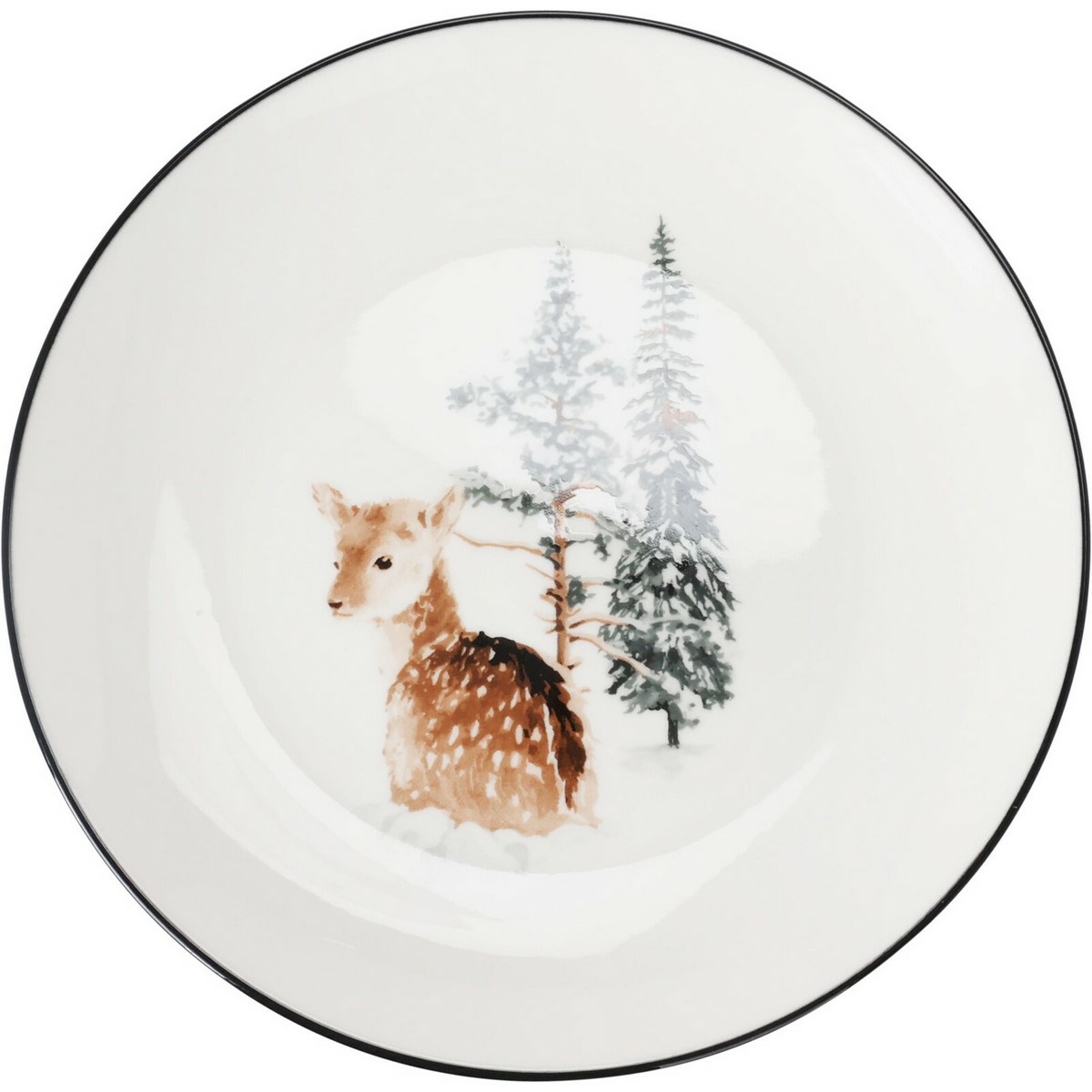 Porcelánový dezertní talíř Winter Fawn