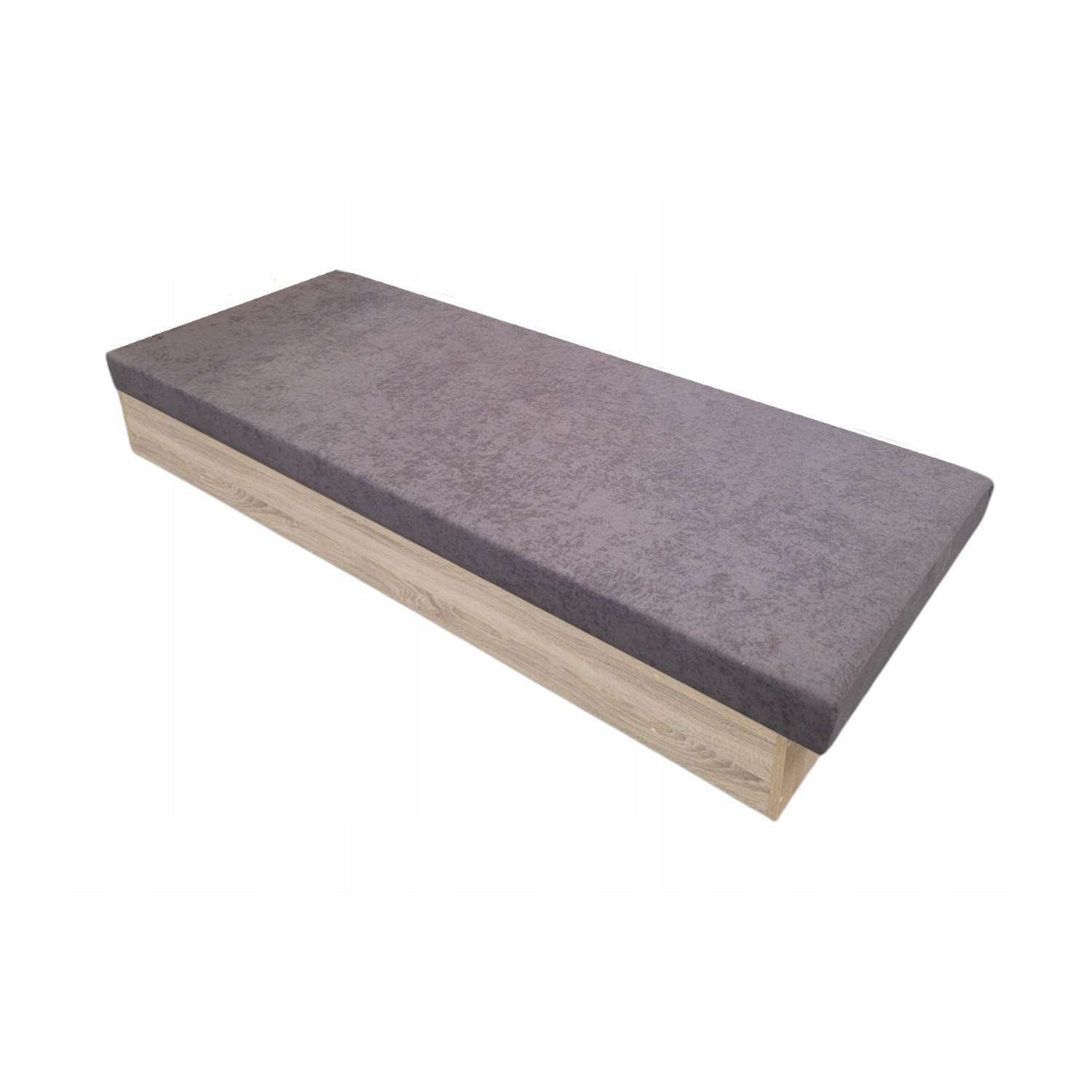 Válenda Silver C90 - 90x200 cm Oranžová Panty vpravo Dub sonoma